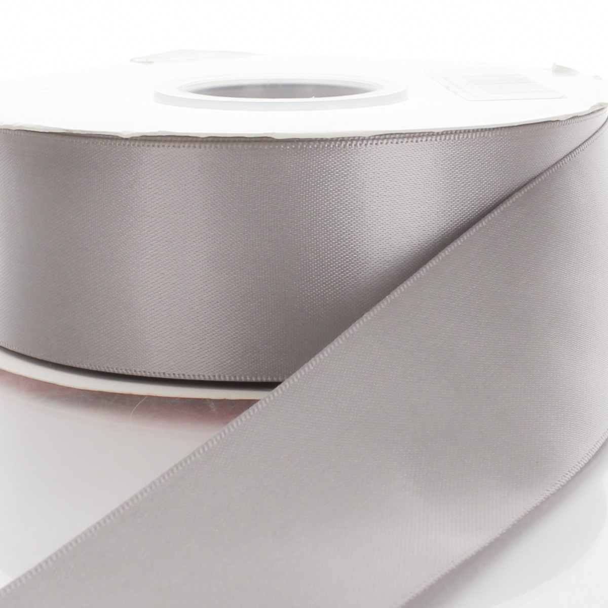 2.25 Double Faced Satin Ribbon 012 Silver 3yd